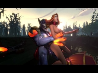 lion fucked lina on the line lina became a whore (dota dota) [porn and sex 18 ]